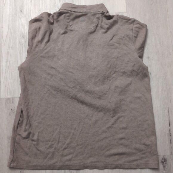 Mizzen+Main Proflex Quarter Zip Mens Large brown 1/4 Zip Pullover Long Sleeve - Picture 4 of 5